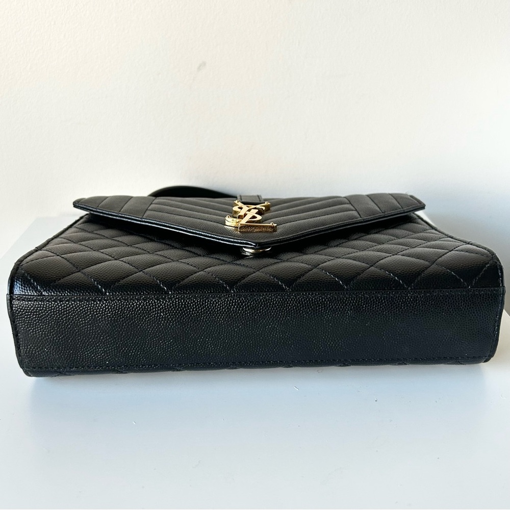 YSL Medium Envelope Triquilt Flap Bag - Picture 6 of 16